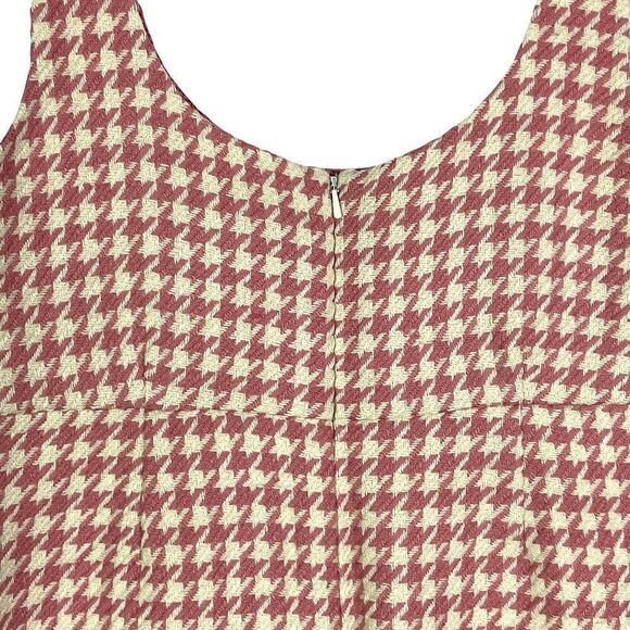 Vineyard Vines Women's Houndstooth Wool & Viscose Dress Size 6, Pink/Ivory - Picture 5 of 10